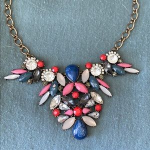 Zara Shiny and Colorful Bib Necklace
